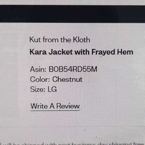 KUT From The Kloth Kara Jacket Frayed Hem - Picture 12 of 12